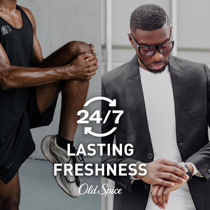 Aluminum Free Deodorant for Men, 24/7 Odor Protection, 24/7 Freshness & Lasting Scent, Swagger with Cedarwood Scent, 3.8 Oz (Pack of 3)