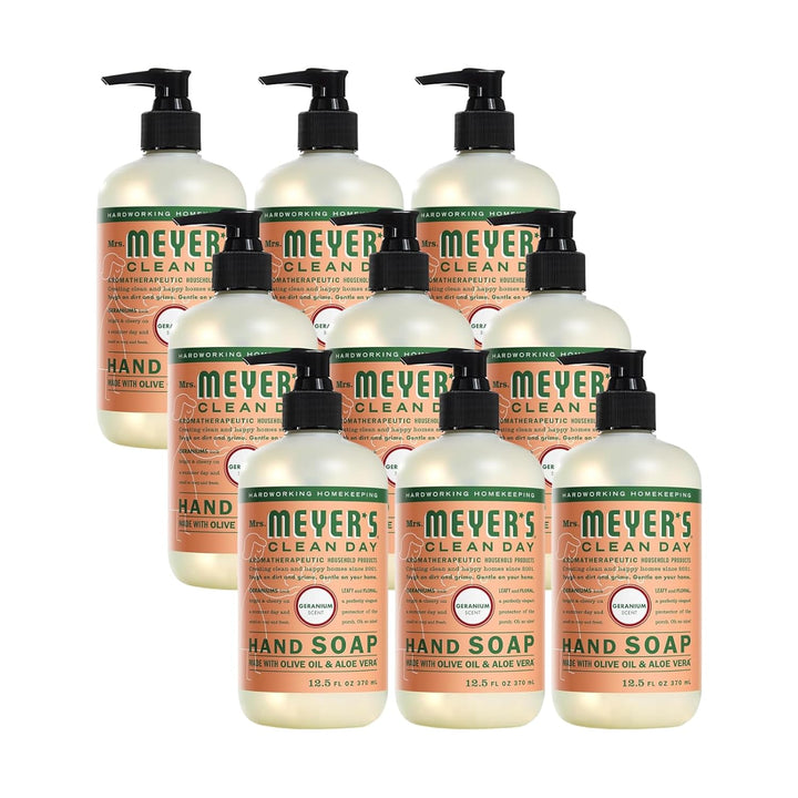 CLEAN DAY Hand Soap, Made with Essential Oils, Biodegradable Formula, Rain Water, 12.5 Fl. Oz - Pack of 3