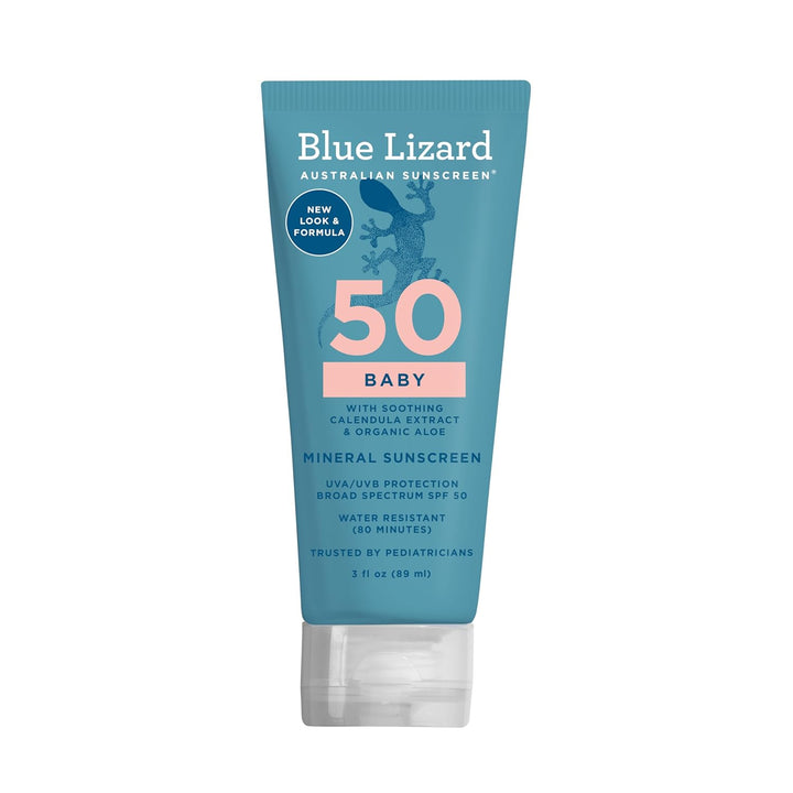 BABY Mineral Sunscreen with Zinc Oxide, SPF 50+, Water Resistant, UVA/UVB Protection with Smart Cap Technology - Fragrance Free, 5 Oz. Tube