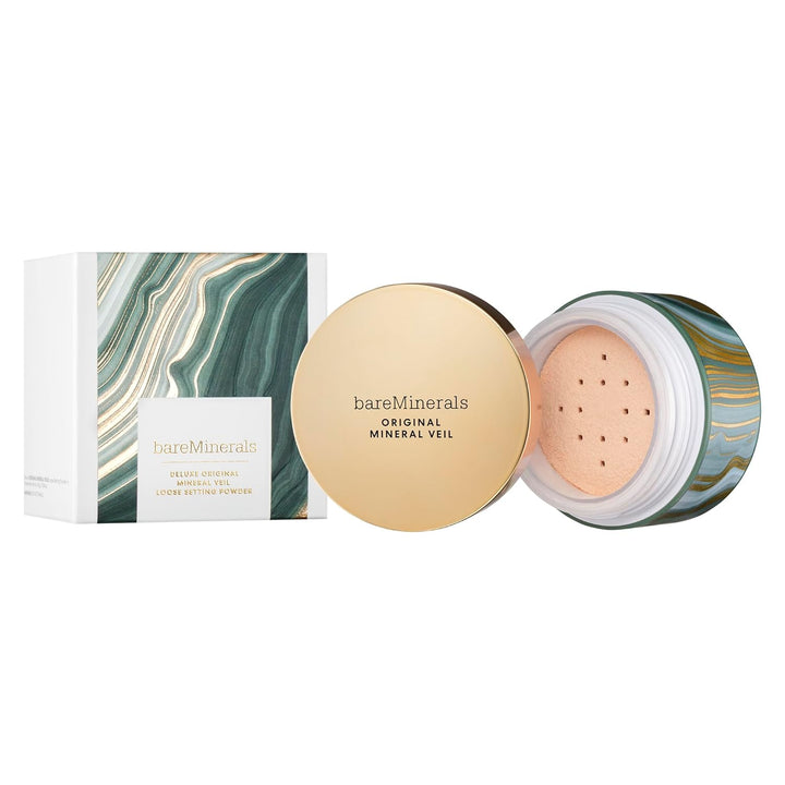 Mineral Veil Translucent Loose Setting Powder, Weightless Blurring, Baking & Finishing Face Powder, Pore Minimizer, Extends Makeup Wear, Talc-Free, Vegan