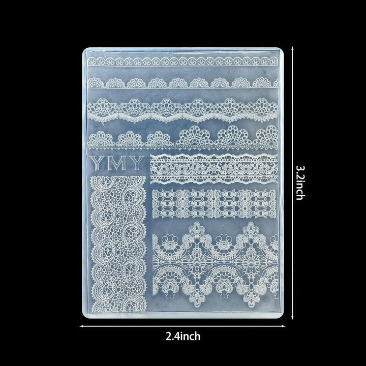 3D Lace Nail Art Molds Design, Silicone Nails Tool Y2K Decoration