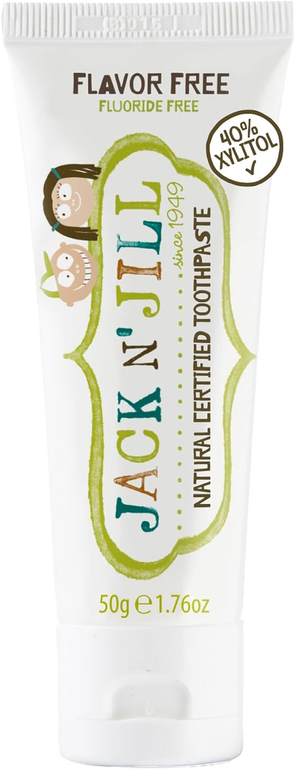 Natural Toothpaste for Baby and Infants - Fluoride Free Training Toothpaste, 40% Xylitol, Bpa-Free - Flavor Free, 1.76 Oz (Pack of 1)