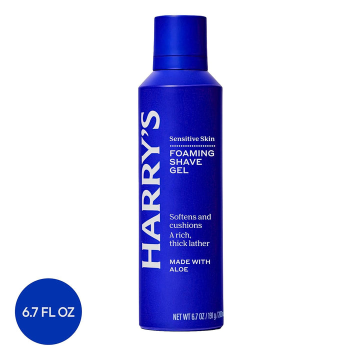 Foaming Shave Gel for Men with Aloe - (3 Pack) 6.7Oz - Soothes and Cushions Skin for Shaving - Safe for Sensitive Skin