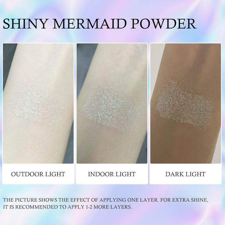 3 Colors Glitter Lip Kit, Diamond Metllic High Pigmented Powder for Lips Cosmetics, Glitter Lips Makeup,With Lip Primer and Brush, Long Wear-Set D