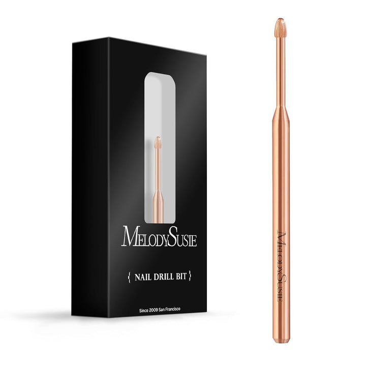 Cuticle Clean Nail Drill Bit 3/32'', Professional Safety Carbide under Nail Cleaner Nail Bit for Cuticle Dead Skin Nail Prepare, Two Way Rotate, Manicure Nail Salon Supply(Silver, Fine)