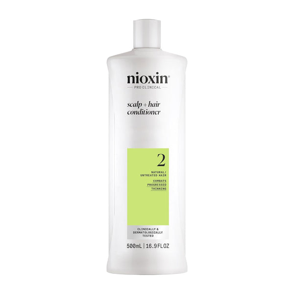 System 2 Scalp + Hair Thickening Conditioner for Natural Hair with Progressed Thinning | Boost Hair Density with Niacinamide & Biotin | Refreshed Scalp with Healthy Shine