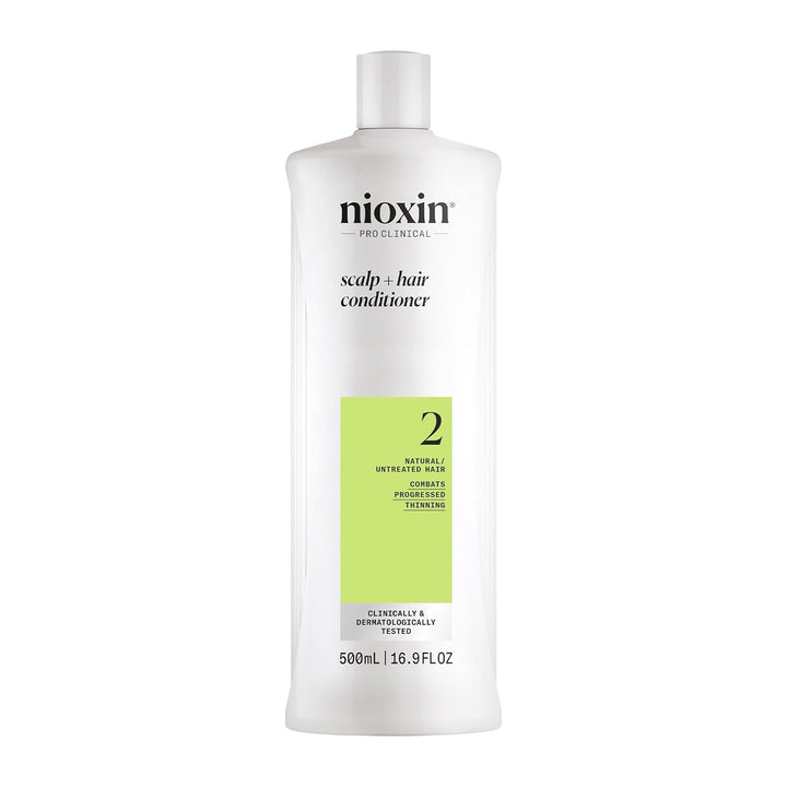 System 2 Scalp + Hair Thickening Conditioner for Natural Hair with Progressed Thinning | Boost Hair Density with Niacinamide & Biotin | Refreshed Scalp with Healthy Shine