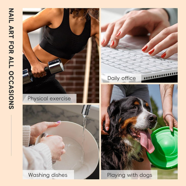 Medium Almond 3D Brown Gold Flower Press on Nails-‎ Tortoiseshell Leopard French Tip Blossom Gradient Design,24Pcs Handmade Fall/Autumn/New Year Glue on Acrylic Fake Nail Press Ons for Women