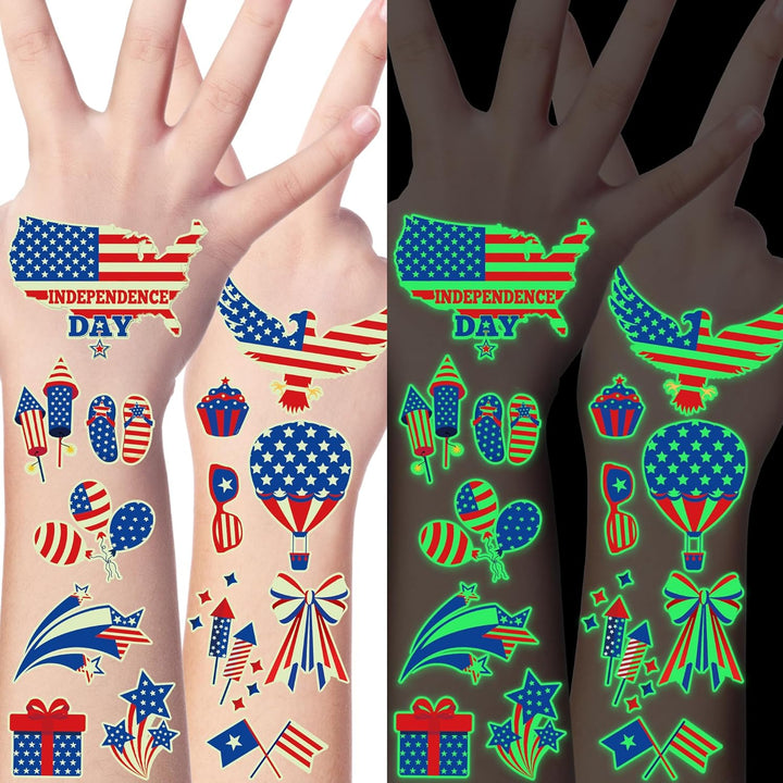 145 Styles Halloween Tattoos for Kids, 12PCS Halloween Luminous Tattoos, Glow in Dark Ghosts Pumpkin Fake Temporary Tattoos Stickers Bulk for Trick or Treat Party Decorations Accessories Supplies