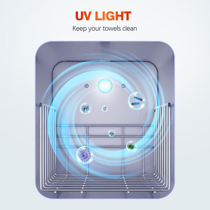 Hot Towel Warmer, Spa Towel Cabinet 5L Professional Mini Towel Heater, Towel Warmer for Facials SPA Barbershop Esthetician (White)