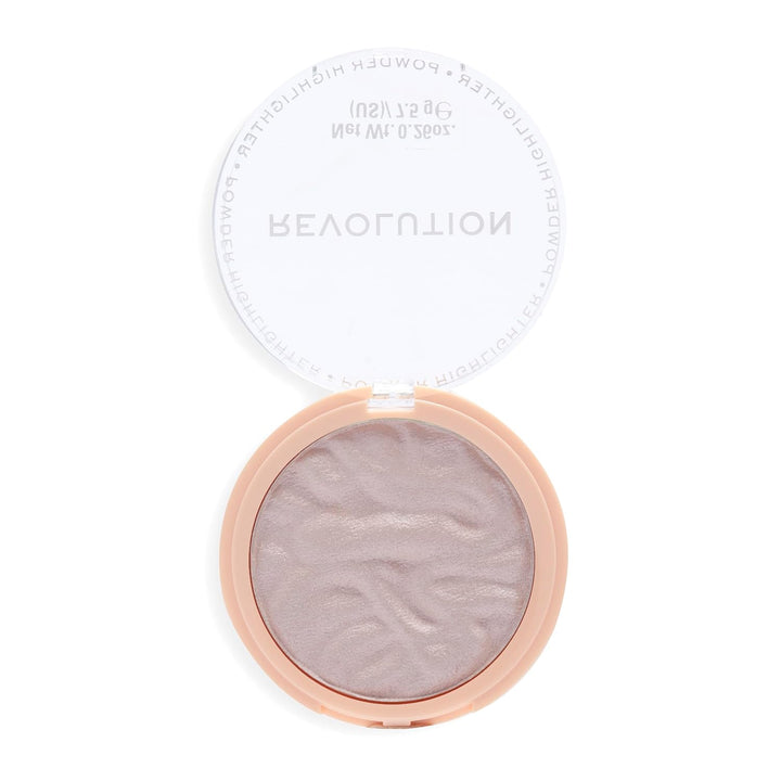 Revolution, Reloaded Pressed Powder Highlighter, Intensely Pigmented for a High Impact Dewy Finish, Dare to Divulge, 0.22 Oz