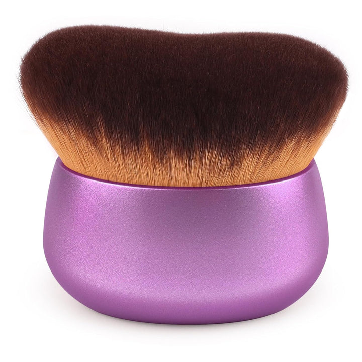 75MM Extra Large Self Tanner Kabuki Makeup Brush – Ultra Soft Dense Vegan Bristles for Body Makeup, Bronzer & Foundation–Applies Tanning Mousse, Lotion & Self Tanner–Rose Gold, Wet & Dry