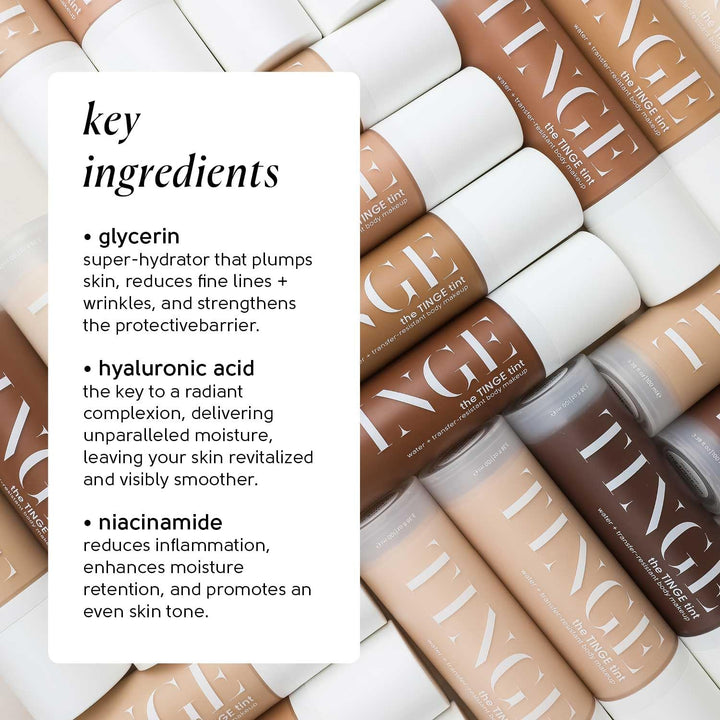 Tint Body Makeup, Lasts up to 48 Hours, Medium Coverage with Amino Acids, Hyaluronic Acid & Lysine, Semi Matte Finish, Water & Transfer Resistant, 3.38 Fl Oz - Medium Neutral