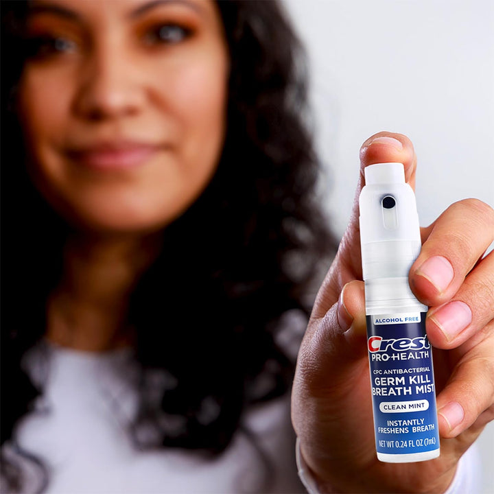 Pro-Health | Portable Alcohol-Free CPC Mist with Clean Mint Flavor | Instant Fresh Breath - 3 Count (0.24Oz/7Ml) Breath Spray