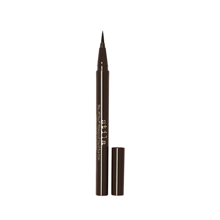 Waterproof Liquid Eye Liner, Stay All Day Makeup with Fine Brush Tip Lasting Satin Finish, Smudge-Proof & Transfer-Resistant