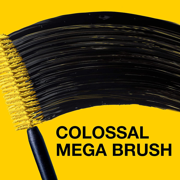Volum' Express Colossal Washable Mascara Makeup, Volumizing, Glam Black, 1 Count