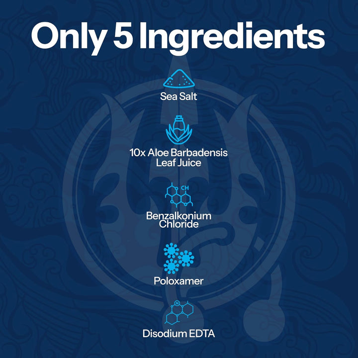 Body Piercing Foam Soap - Organic Sea Salt Aftercare with Aloe Vera, Alcohol-Free, Unscented, Vegan & Gentle Cleansing Tattoo and Piercing Soap for Healing & Moisturizing - 1.7Oz