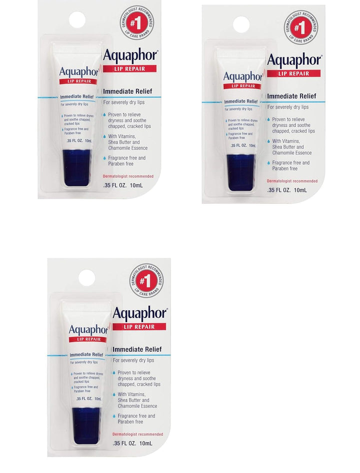 Lip Repair Ointment, Moisturizing Lip Balm Pack, Relieves Dryness, 0.35 Tube, Pack of 2