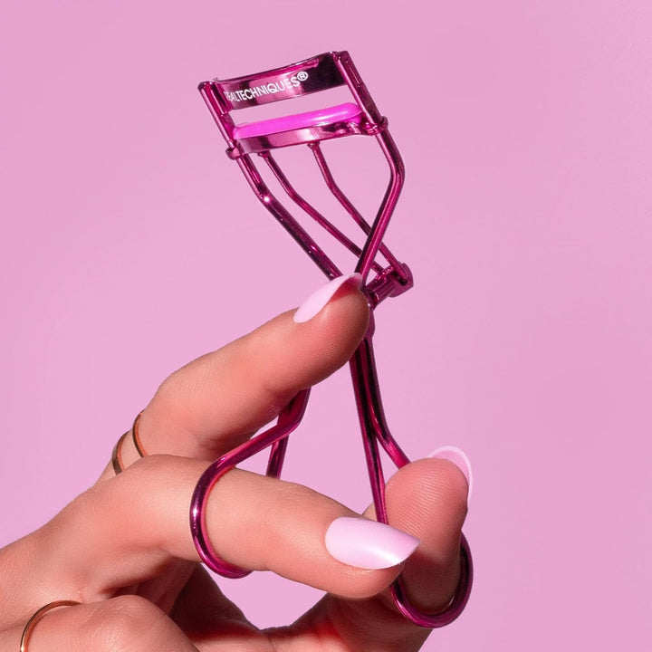 Miracle Eyelash Curler, Gentle Lash Tool for Lifted Lashes, Use with Mascara for Extra Volume, Travel-Size Lash Curler, Comfort Grip & Pinch-Free Design, Pink, Cruelty-Free, 1 Count