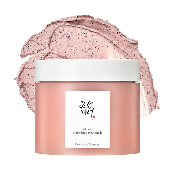 Red Bean Pore Refreshing Mask Mud Cream Hydrating Wash off Pack, Pore Cleansing Exfoliator, Korean Skin Care for Men and Women 140Ml, 4.73 Fl.Oz