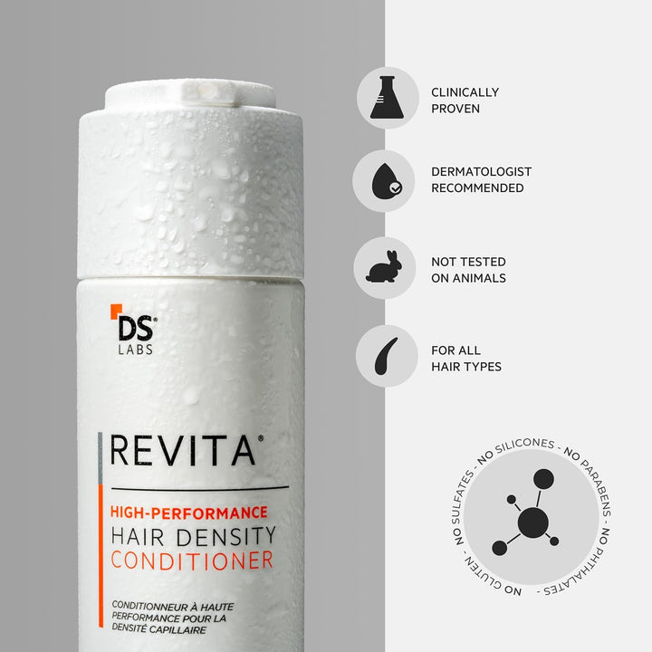 DS Labs Revita Conditioner, 205Ml - Lightweight, Scalp First Hydration for Fuller Looking, Softer Hair, Thickening Appearance, Sulfate & Silicone Free, Color Safe, for Men & Women