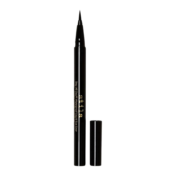 Waterproof Liquid Eye Liner, Stay All Day Makeup with Fine Brush Tip Lasting Satin Finish, Smudge-Proof & Transfer-Resistant