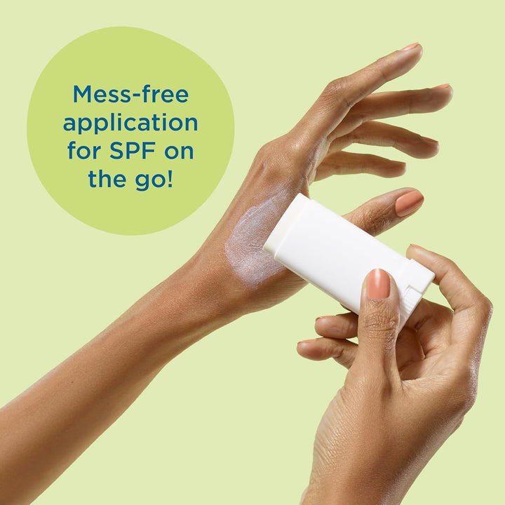 Mineral Sunscreen Stick with Zinc Oxide SPF 50+ Water Resistant UVA/UVB Protection Easy to Apply Fragrance Free, Kids, Unscented, 0.5 Oz