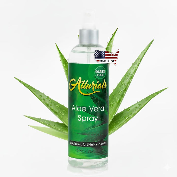 99.75% Pure & Organic Aloe Vera Gel - Made in USA, Clinically Tested & Dermatologist Approved, Hydrates & Heals Dry & Damaged Skin & Hair- 12 Oz