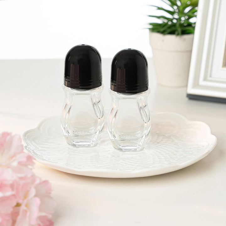 2 Pcs Glass Empty Roller Bottles, Deodorant Containers, Empty Roller Ball Bottles for Essential Oils Perfume Cosmetics (30Ml) (2Pcs Oval)