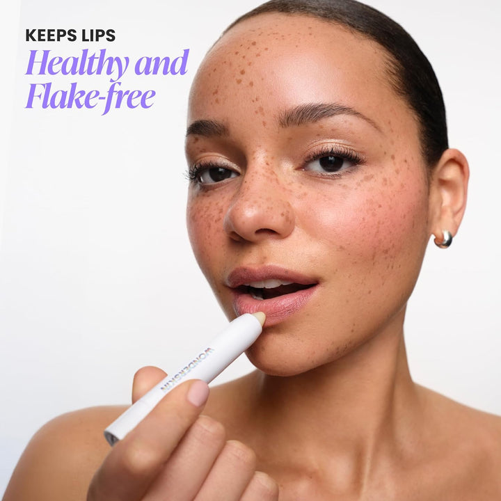 3-In-1 Lip Scrub Exfoliator & Moisturizer, Lip Exfoliator Scrub, Hydrating Balm for Soft, Nourished, Flake-Free Lips with One-Step Prep, 0.10Oz