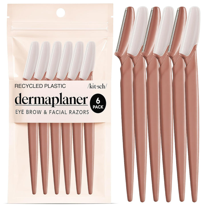 Dermaplane Razor for Women Face – Face Razors for Women & Men, Eyebrow Trimmer & Face Shaver – Exfoliating Facial Razor & Skin Care Tool for Smoother Skin - Terracotta, 12 Pcs