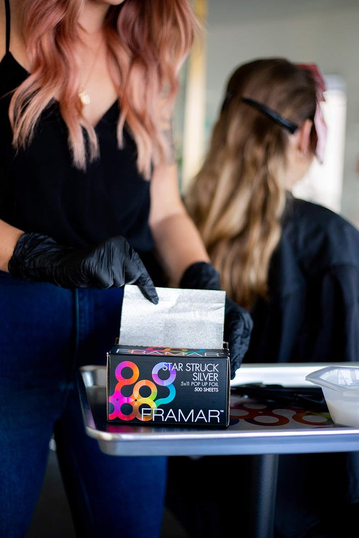 Silver Hair Foils for Highlighting - Pop up Hair Foil for Hair Highlighting, Highlight Foils for Hair, Aluminum Foil Sheets, Salon Foils for Hair Stylist, Non Slip 500 Pop up Foil Sheets