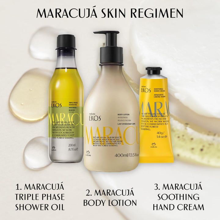 - Passion Fruit Triple Phase Body Oil – Maracujá Oil Moisturizer for Soft Glowing Skin, Vegan Skincare, Hydrating & Nourishing Brazilian Beauty – 6.7 Fl Oz (200Ml)