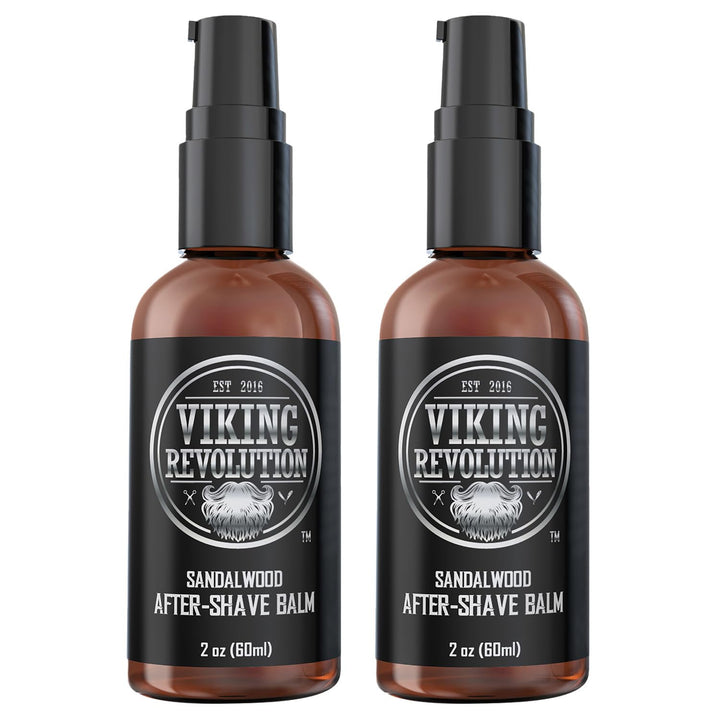 Viking Luxury After-Shave Balm - Soothes Face, Moisturizes after Shaving, Eliminates Razor Burn - Sandalwood Scent