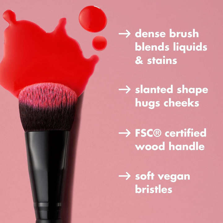 Stain & Tint Blending Brush, Liquid Blush Brush for Blending & Creating an Even Finish, Made with Synthetic Bristles, Vegan & Cruelty-Free