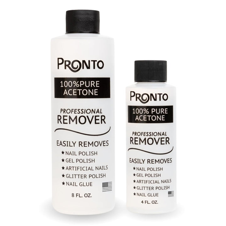 100% Acetone Gel Nail Polish Remover - Gel Polish Remover for Nails | Acetone Nail Polish Remover for Nails for Removal of Glue, Gel, Acrylic & Dip | Gel Polish Remover, 8 Fl Oz