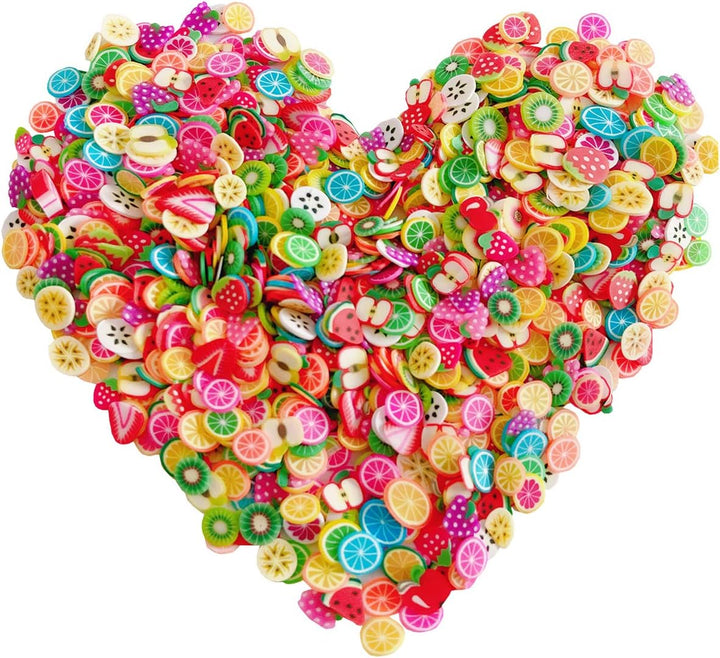 3000 PCS Clay Slices Fruit Nail Art Slices for DIY 3D Polymer Slices Making Polymer Clay Slices for Nail Art（Mixed Slices）