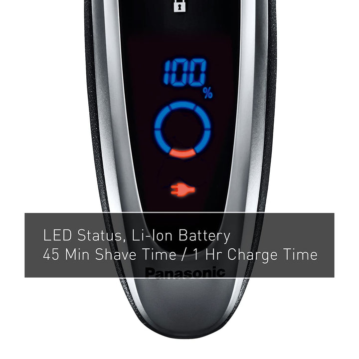 ARC5 Electric Razor for Men with Pop-Up Trimmer, Wet/Dry 5-Blade Electric Shaver with Intelligent Shave Sensor and Multi-Flex Pivoting Head – ES-LV65-S (Silver)