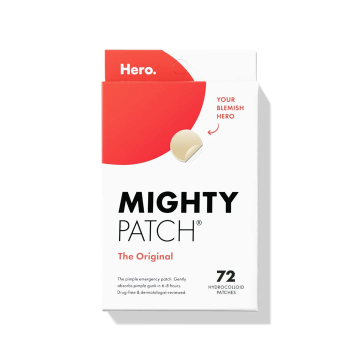 ™ Original Patch from Hero Cosmetics – the #1 Hydrocolloid Acne Pimple Patch for Shrinking Zits and Whiteheads in 1 Use; Nighttime Spot Stickers for Face and Skin (36 Count)