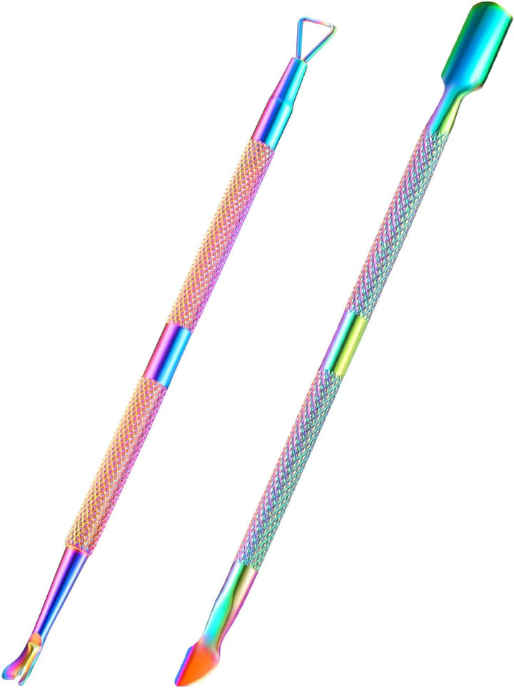 Cuticle Trimmer Cuticle Remover with Cuticle Pusher,  Professional Stainless Steel Durable Pedicure Manicure Tools Cutter Nipper Scissor Clipper for Fingernails and Toenails Dead Skin