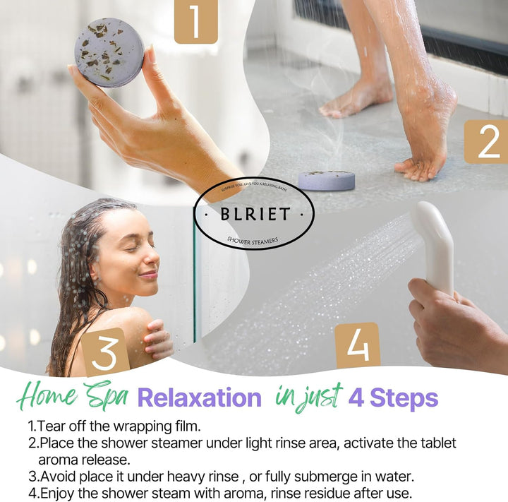 Shower Steamers Aromatherapy  8 Pack Gifts for Women, Birthday Christmas White Elephant Gifts Stocking Stuffers for Adults Her Mom Him Home Spa Gym Natural Essential Oil Self Care Relaxation