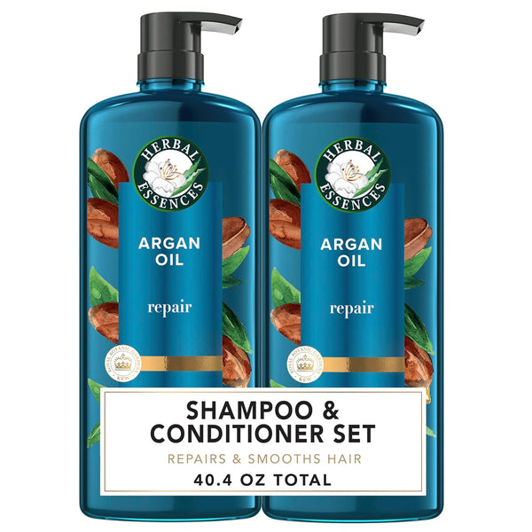 Argan Oil Repair Shampoo & Conditioner Set, Moisturizes & Smoothes, Paraben-Free, Color-Safe, Ph-Balanced, Citrus Scent, 20.2 Fl Oz, 2-Pack