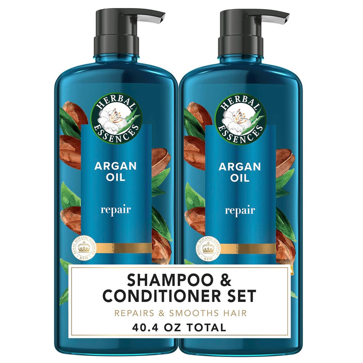 Argan Oil Repair Shampoo & Conditioner Set, Moisturizes & Smoothes, Paraben-Free, Color-Safe, Ph-Balanced, Citrus Scent, 20.2 Fl Oz, 2-Pack