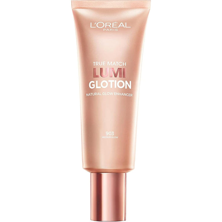 Makeup True Match Lumi Glotion, Natural Glow Enhancer, Illuminator Highlighter, Bronzing Drops for a Sun-Kissed Glow, 903 Medium