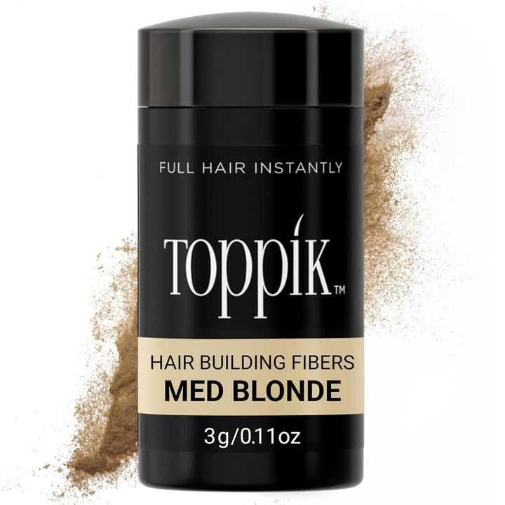 Toppik Hair Building Fibers, Fill in Fine or Thinning Hair Instantly Thicker, Fuller Looking Hair 9 Shades,4 Size Options