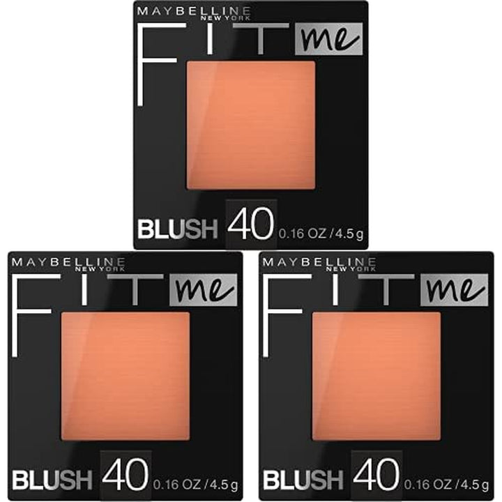 Fit Me Powder Blush, Lightweight, Smooth, Blendable, Long-Lasting All-Day Face Enhancing Makeup Color, Mauve, 1 Count