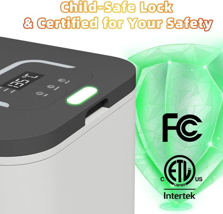 Large Towel Warmer Bucket with Rapid Heating & Timer, Fits 2 X 40"X70" Towels, One-Touch Control, LCD Display, Child Lock, Aromatherapy Box – Fireproof, ETL & FCC Certified for Bathroom, Spa, Home Use