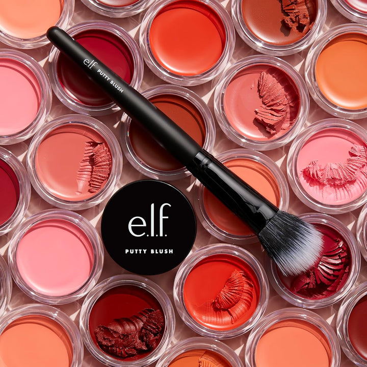 Putty Blush Brush, Makeup Brush for Putty & Cream Formulas, Easily Applies Blush & Bronzer for an Airbrushed Look, Vegan & Cruelty-Free