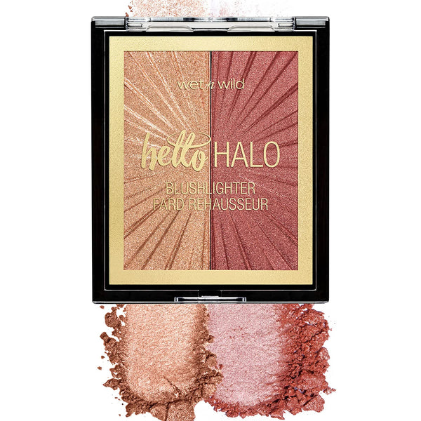 Megaglo Blushlighter, Blendable Blush & Highlighter Set, Shimmery Metallic Finish, Flash Me