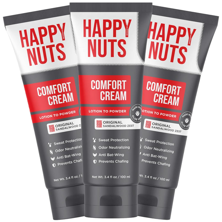 Comfort Cream Deodorant for Men: Anti-Chafing Sweat Defense, Odor Control, Aluminum-Free Mens Deodorant & Hygiene Products for Men'S Private Parts 3.4Oz, Original